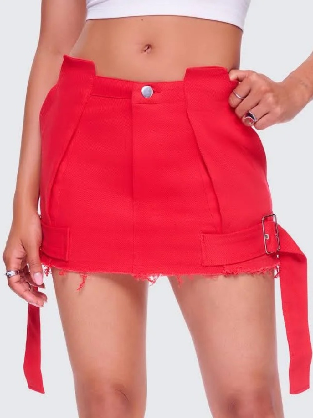 Finesse Brielle Red Mini Skirt size Medium